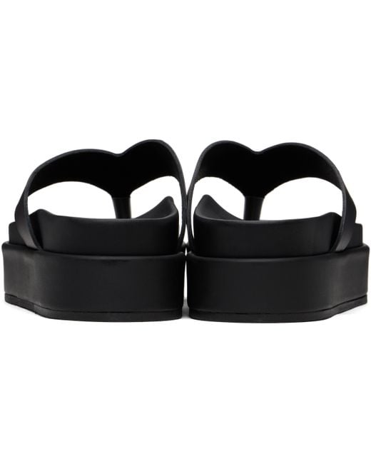 Ancient Greek Sandals ブラック Charys 2Flatform ビーチサンダル Black