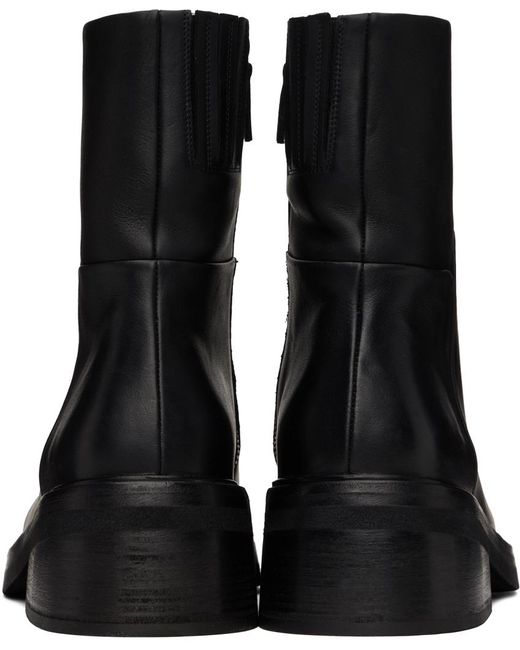 Marsèll Black Facciata Boots for men