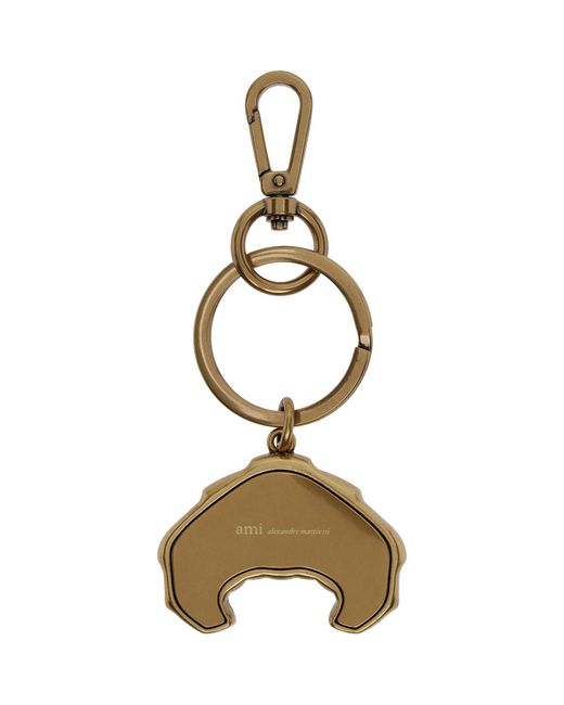 AMI Multicolor Metal Ami De Coeur Croissant Keychain