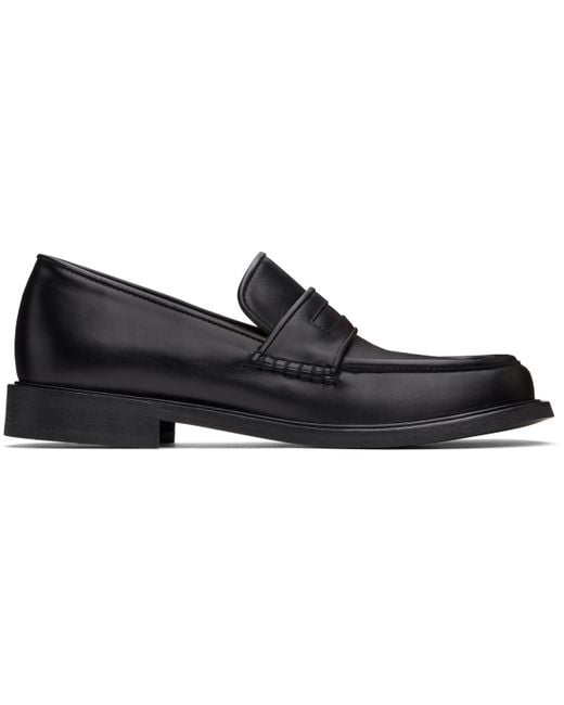 No Idea Black Wide Dough Loafers for men