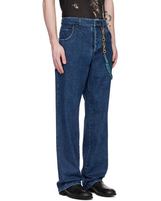 Song For The Mute Long Work Jeans in Blue for Men | Lyst Canada