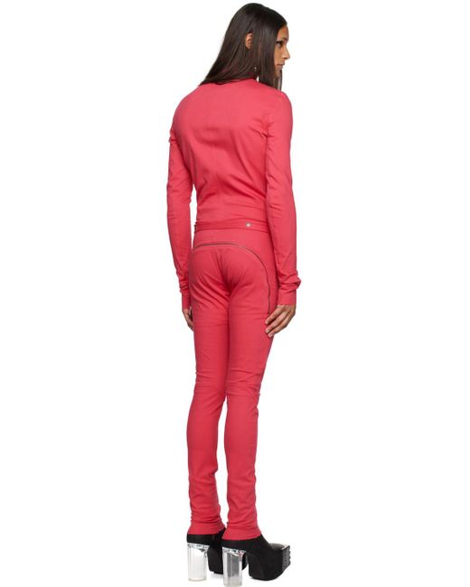 Rick Owens Red Ssense Exclusive Pink Kembra Pfahler Edition Gary Jumpsuit for men