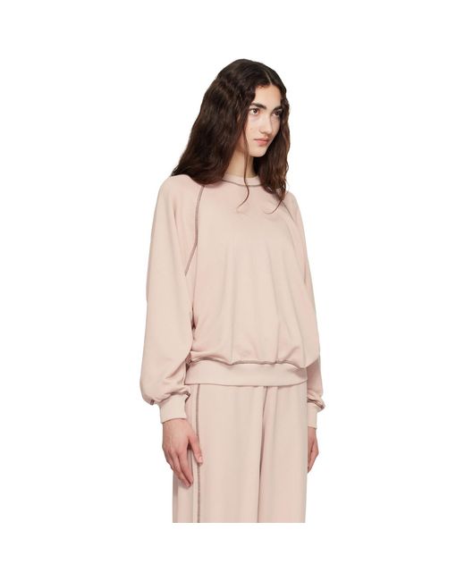 Pull Molletonné Rose Baserange en coloris Natural