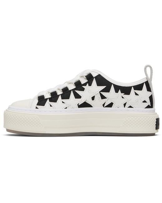 Amiri Black Denim Stars Court Low Sneakers