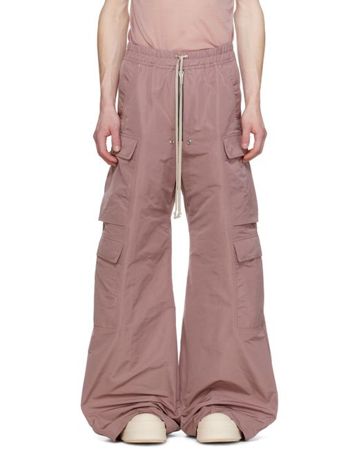 Rick Owens Pink Cargobelas Cargo Pants for men