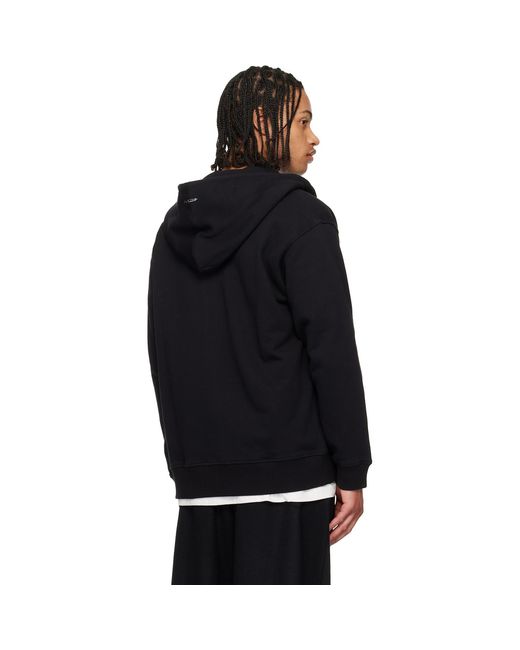 Yohji Yamamoto Blue 30/10 French Terry Logo Hoodie for men