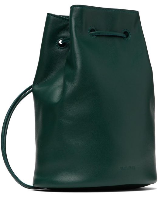 Jil Sander Green Climb Drawstring Shoulder Bag