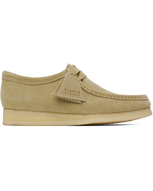 Clarks Black Taupe Wallabee Derbys for men