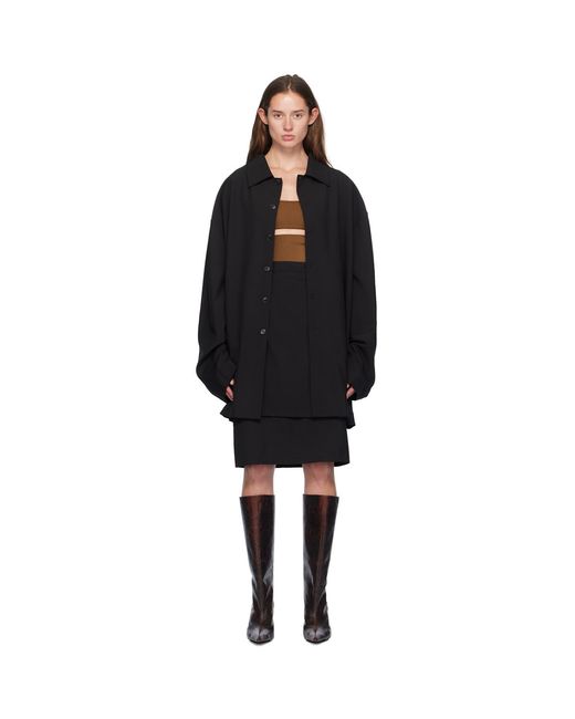 Marie Adam-Leenaerdt Black 'Jacket Skirt' Midi Dress