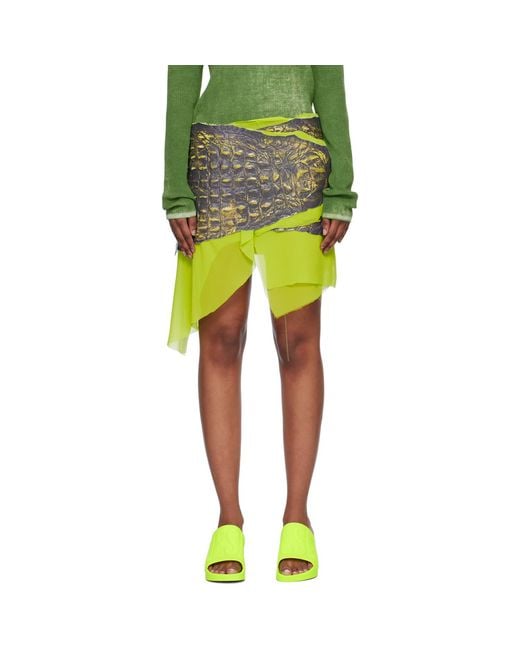 DIESEL Yellow 'l-chidima' Skirt