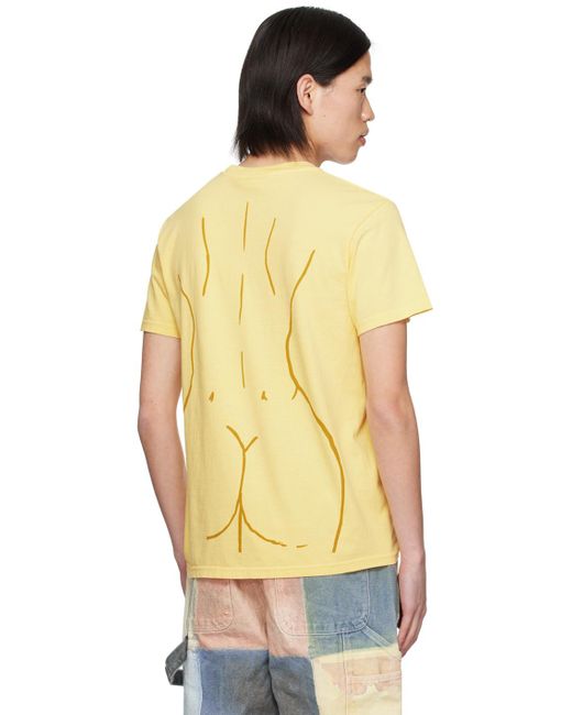 Kidsuper Yellow Figure T-Shirt for men
