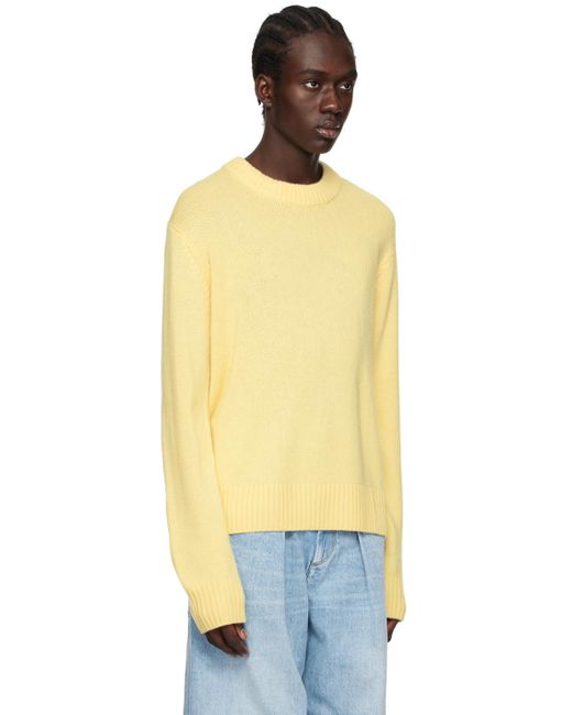 Lisa Yang Orange 'the Kristian' Sweater for men