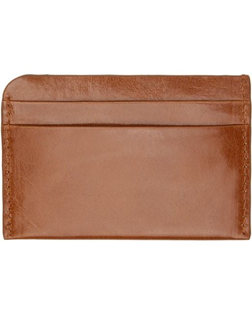Dries Van Noten Black Leather Card Holder for men