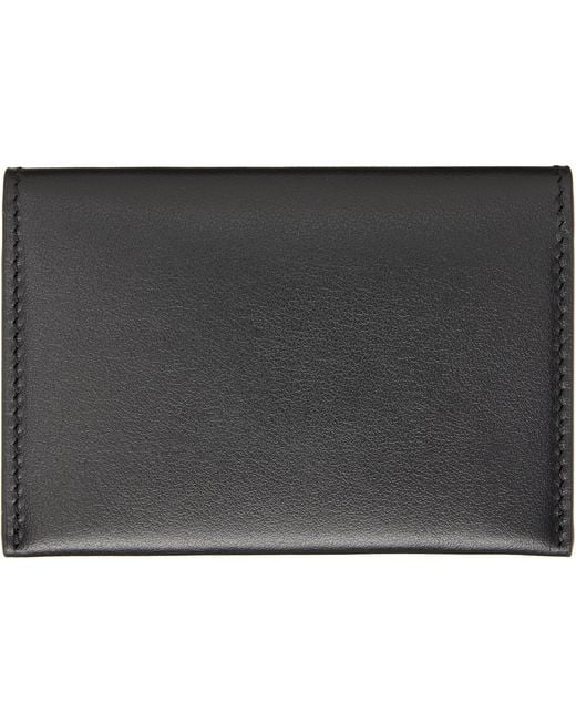 Acne Black Folded Leather Wallet for men
