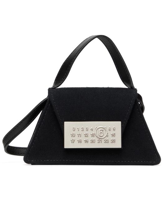 Mini sac noir à logo numérique MM6 by Maison Martin Margiela pour homme en coloris Black