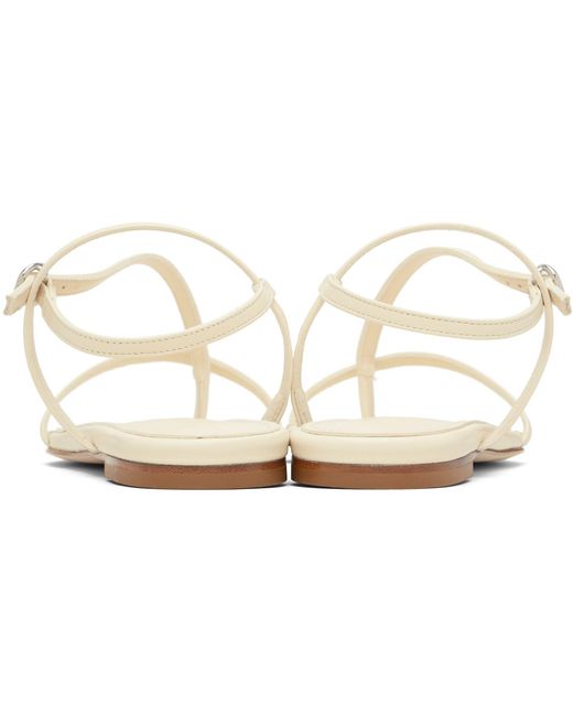 Aeyde Black Off- Ella Square-Toe Sandals