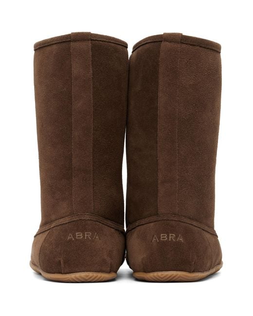 Abra Brown Tall Baby Boots