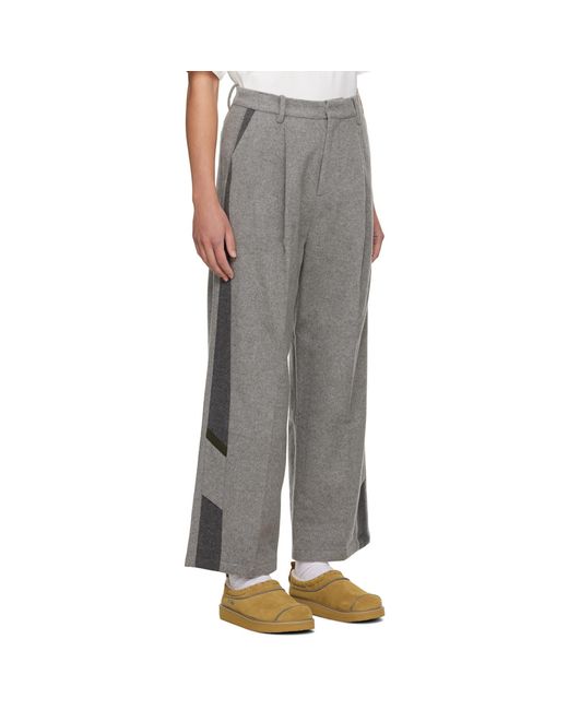 Adererror Black Gray Wofez Trousers