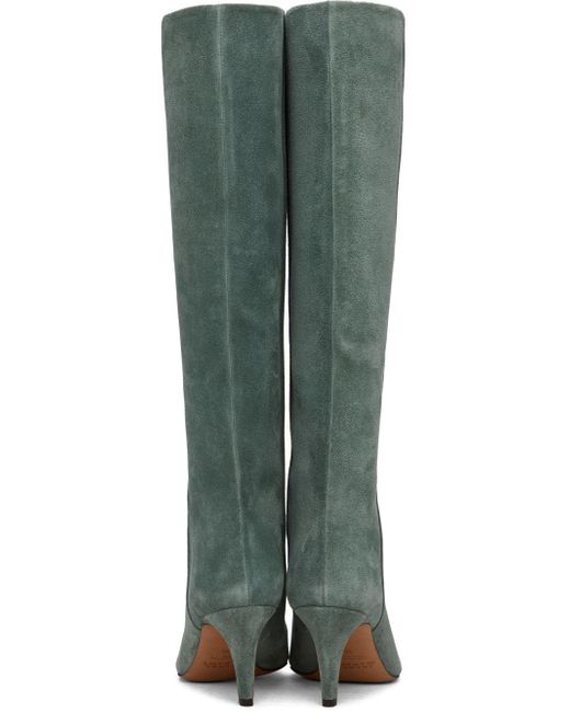 Isabel Marant Green Laspi Boots Lyst