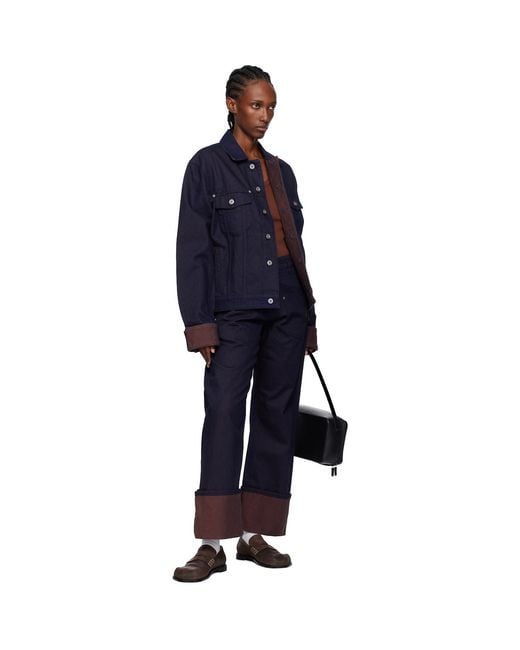 J.W. Anderson Blue Turn Up Cuff Denim Jacket