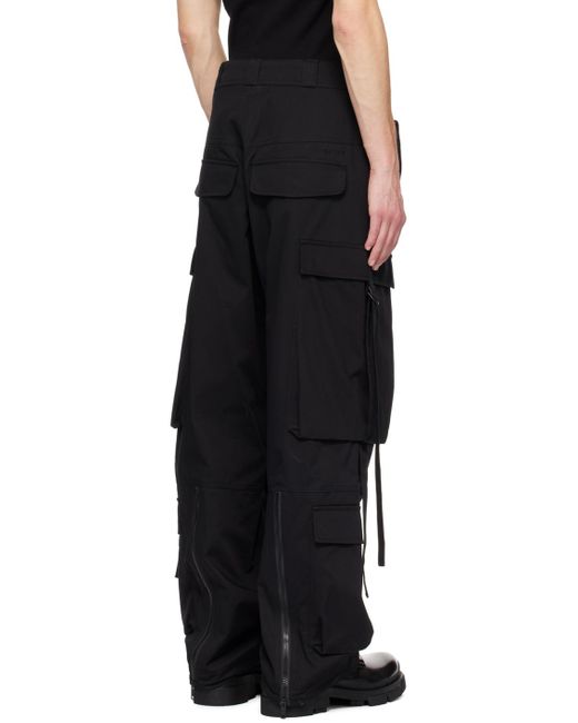 Pantalon cargo noir à garnitures prolongées Givenchy pour homme en coloris Black