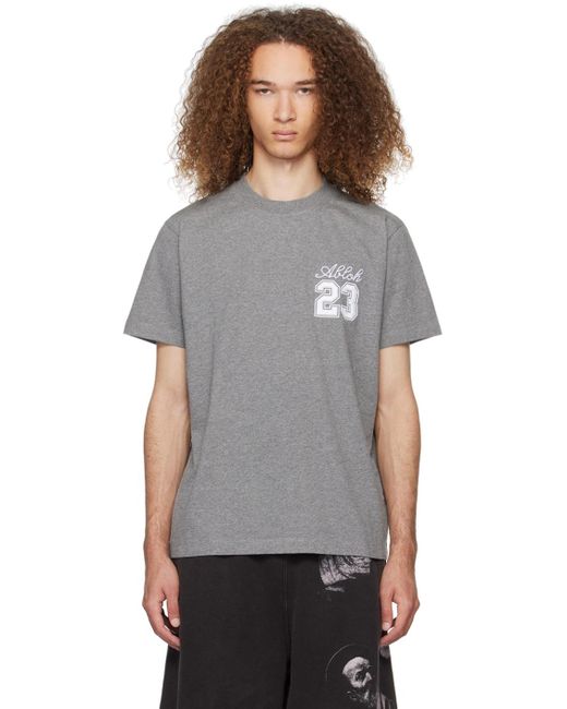 Off-White c/o Virgil Abloh Gray '23' T-shirt for men