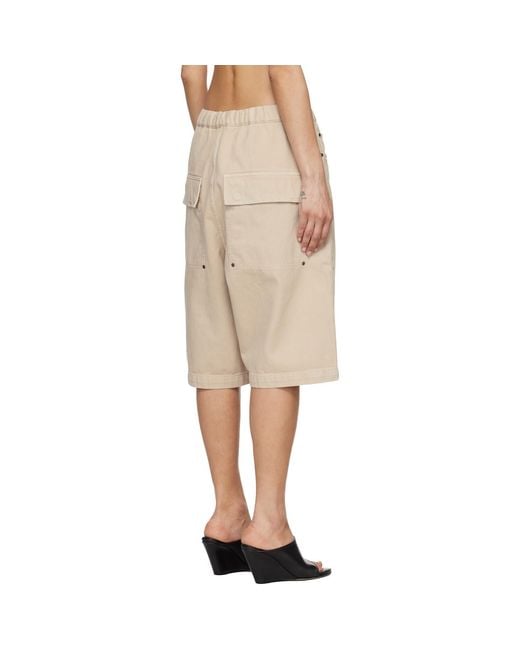 Entire studios Natural Spar Denim Shorts
