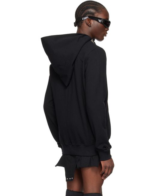Rick Owens Black Champion Edition Mountain Hoodie for men