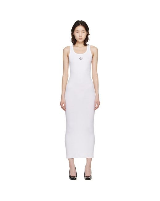Vetements Black Cross Logo Tank Top Midi Dress