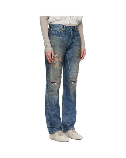 Rick Owens Blue Temple Kurdt Jeans