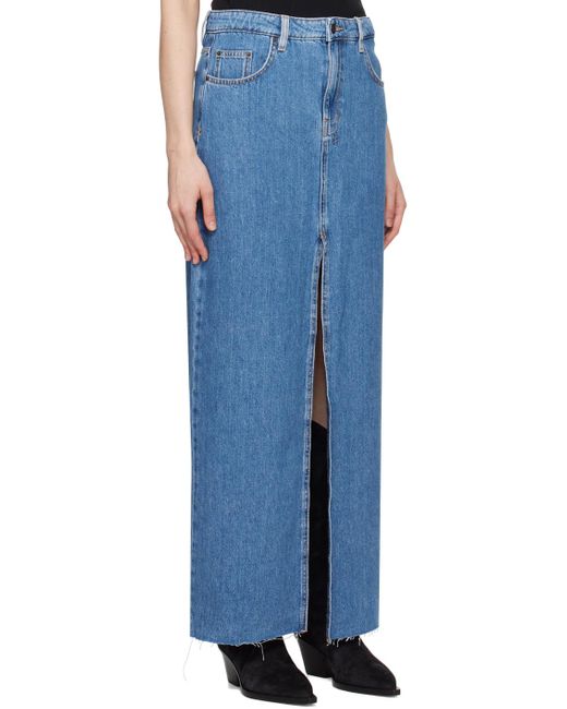 Ksubi Blue Kara Maxi Skirt