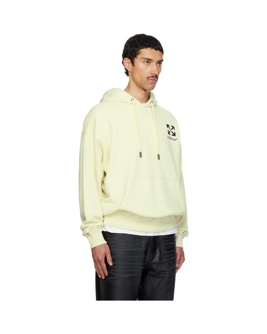 Off-White c/o Virgil Abloh Natural Small Arrow Skate Hoodie for men