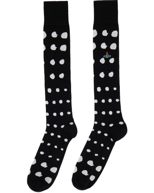 Chaussettes noires à pois Vivienne Westwood pour homme en coloris Black
