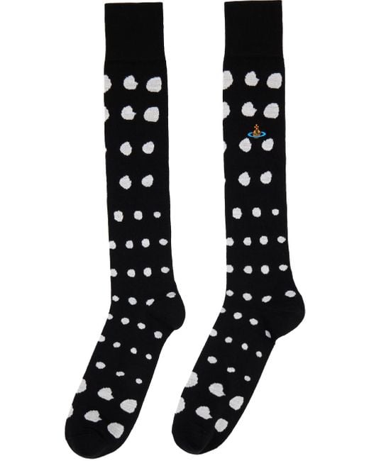 Vivienne Westwood Black Dots Socks for men