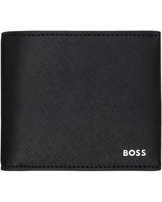 Boss Black Saffiano Leather Wallet for men