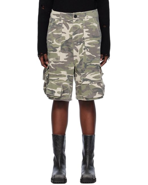 Khaki camo shorts best sale