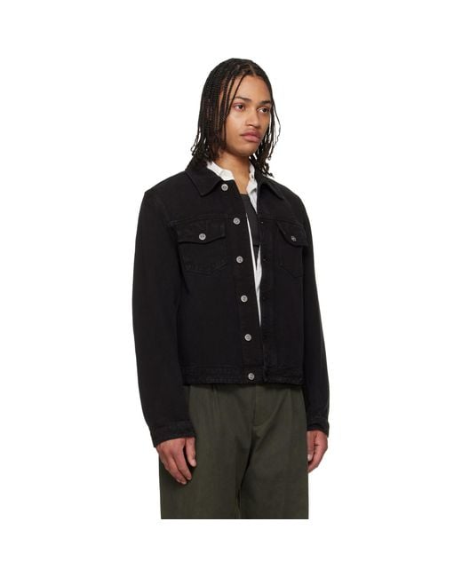 Our Legacy Black Origin Denim Jacket for men