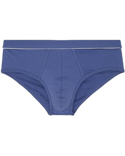 Zegna Blue Piping Briefs for men