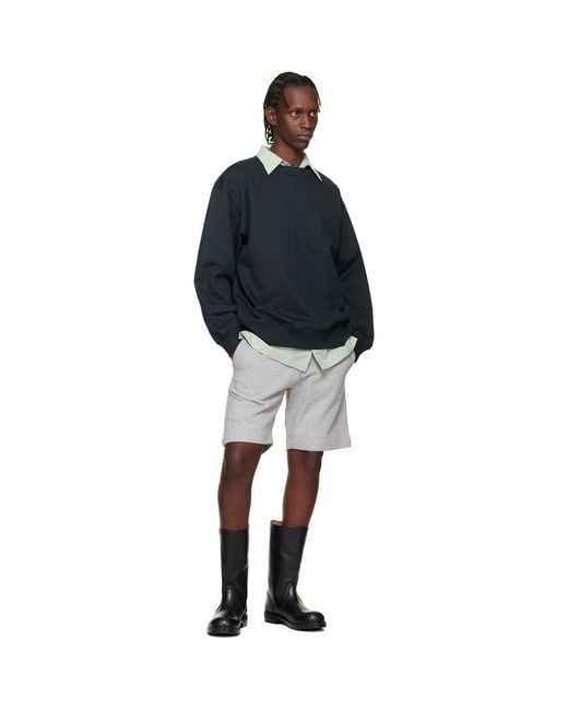 Dries Van Noten Black Oversized Sweatshirt for men