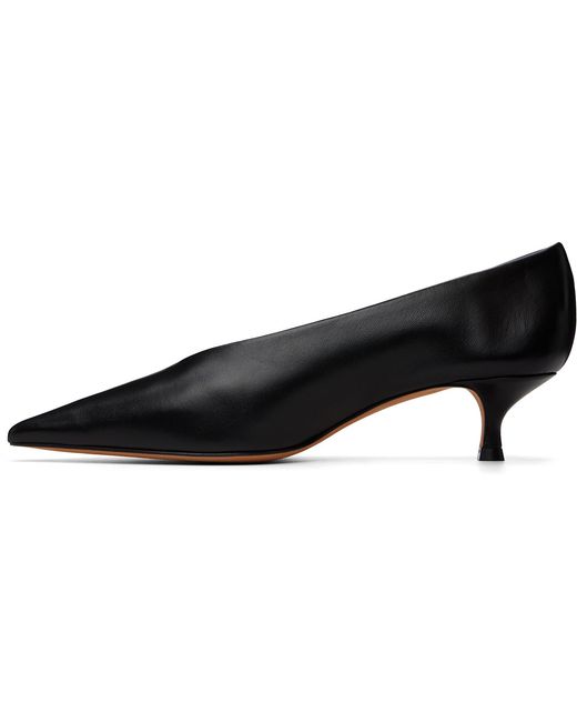 Le Monde Beryl Black Babouche Kitten Heels
