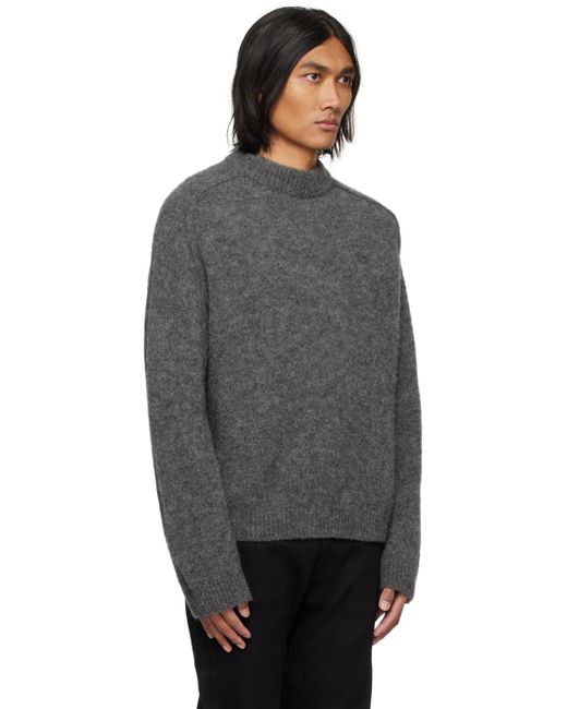 A.P.C. Black . Gray Tyler Sweater for men