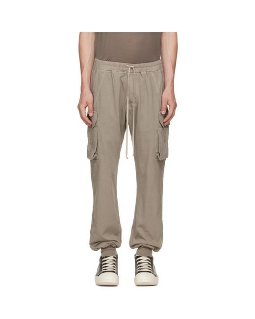 Rick Owens Natural Taupe Tower Mastodon Cut Sweatpants for men