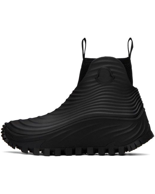 Moncler Black Aqua High Rain Boots for Men Lyst Canada