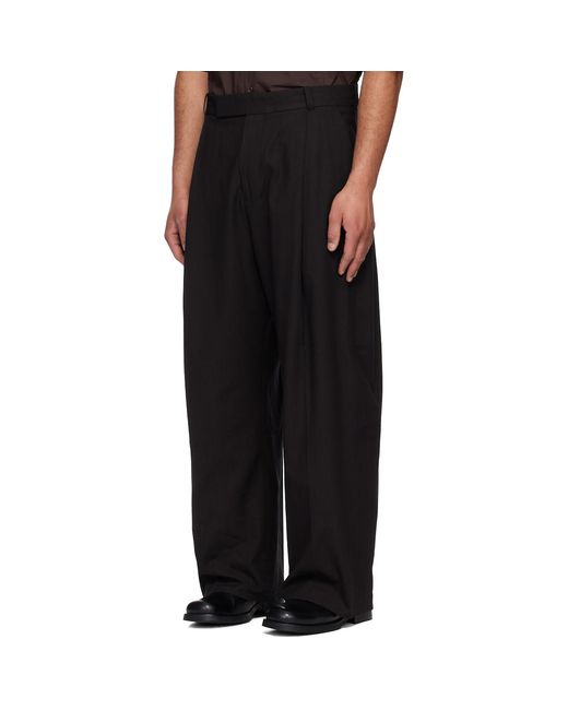 Studio Nicholson Black Pull Trousers for men