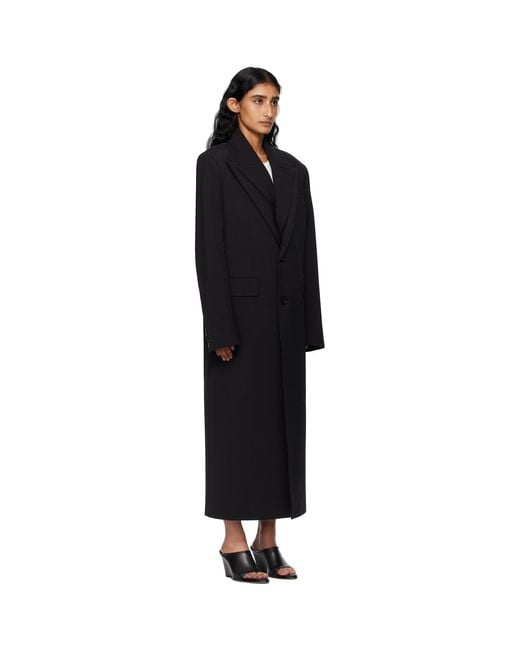 Jean Paul Gaultier Black Double Layer Body Detail Coat