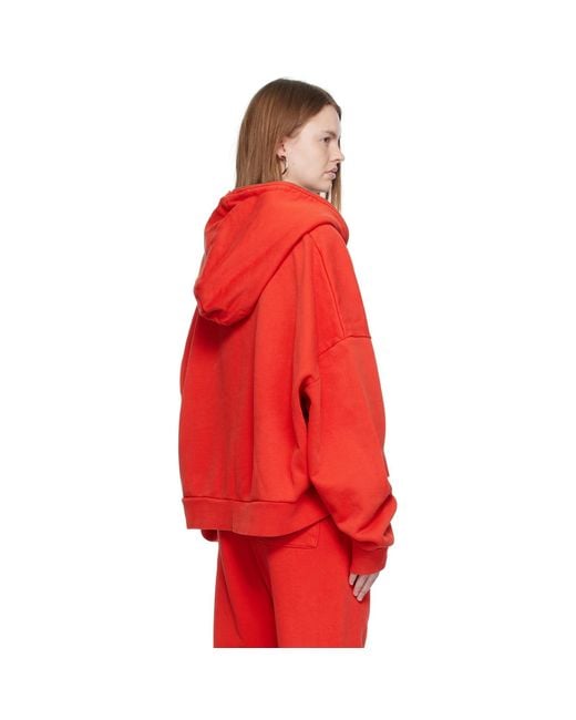 Entire studios Red Eternal Zip Hoodie
