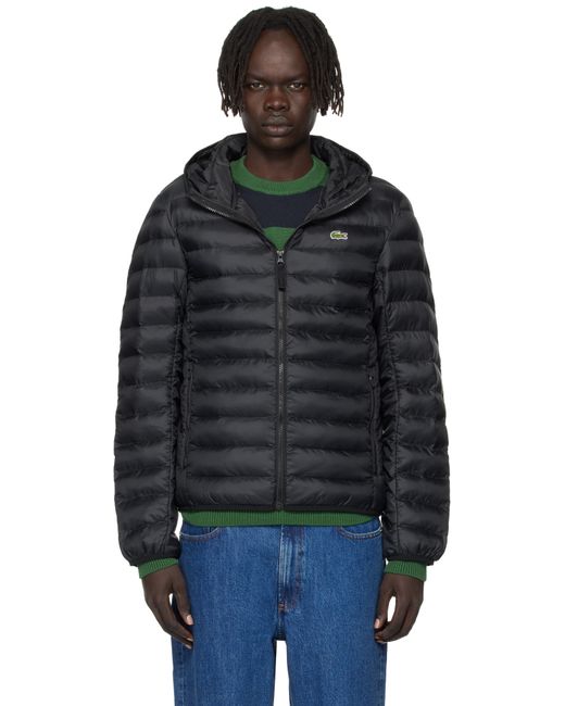 Lacoste Black Ls Light Puffer Jacket for men