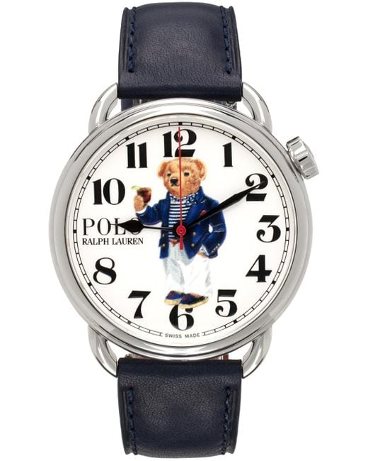メンズ Polo Ralph Lauren ネイビー Riviera Polo ベア 腕時計 Black