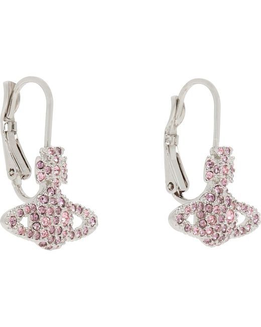 Vivienne Westwood Brown Grace Bas Relief Earrings