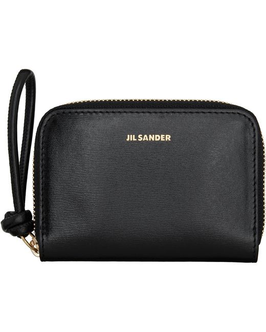 Jil Sander Black Giro Small Coin Pouch
